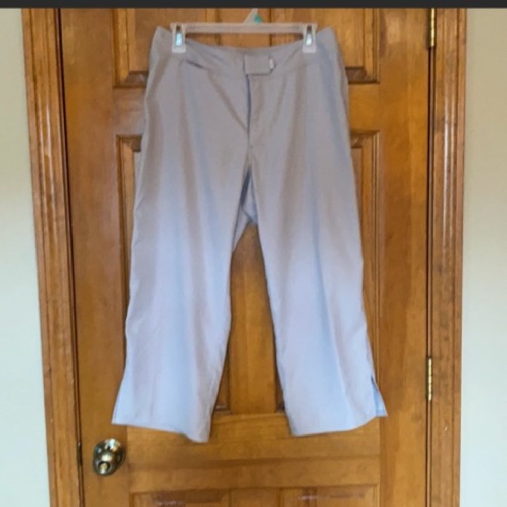 Gray cropped hiking pants